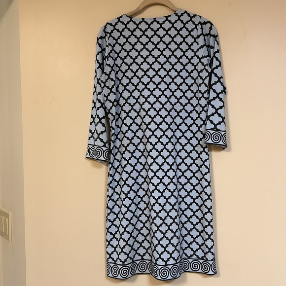 Gretchen Scott Blue and Dark Grey Dress - Picture 3 of 8